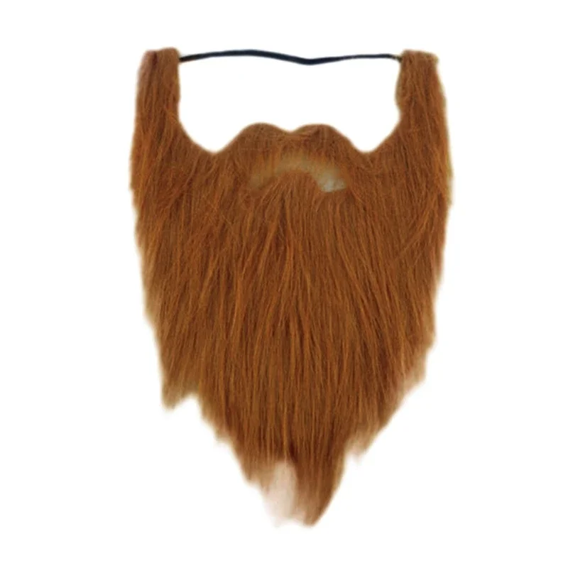 Halloween Party Fake Beard,Funny Fake Mustache Beard for Cosplay Supplies, Realistic False Drop shippingAdult Dropship