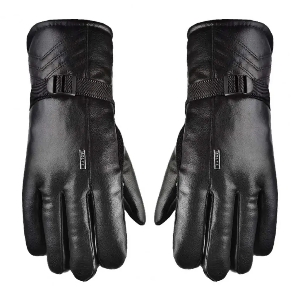 Bicycle Gloves 1 Pair Simple Non-slip Comfortable  Fall Winter Male Motorcycle Cycling Gloves for Daily Wear