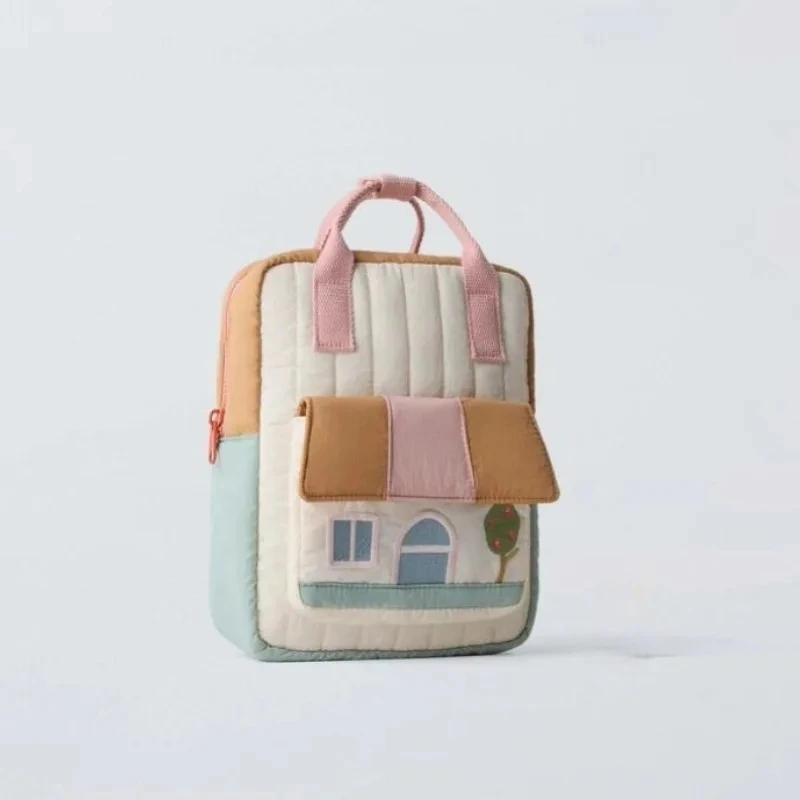 Cartoon Tree House Men's and Women's Backpacks Fashionable and Popular Backpacks Large-capacity Student Commuter School Bags