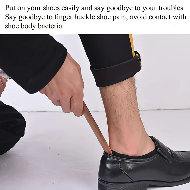 Anti-Scratch Wooden Shoe Horn, Smooth Surface for Easy Shoe Wearing, for Easy Grip Shoehorn for Seniors And Daily Use