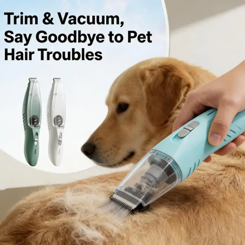 Pet Grooming Clipper Kit - Electric Hair Trimmer for Dogs And Cats with Suction Feet Nails Professional Tools