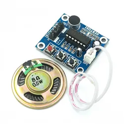 ISD1820 recording module voice module the voice board telediphon module board with Microphones + Loudspeaker for