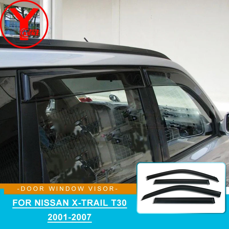 

Аксессуары для Nissan Xtrail, T30 2001 2002 2003 2004 2005 2006 2007, дефлектор боковых окон, козырек для дым, защита от солнца и дождя