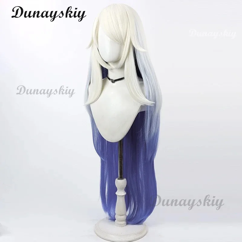 Emily Cosplay Wig Hazbininn White Purple Gradient Long Hair Seraphim Angel Halloween Carnival Party Performance Wig Customized