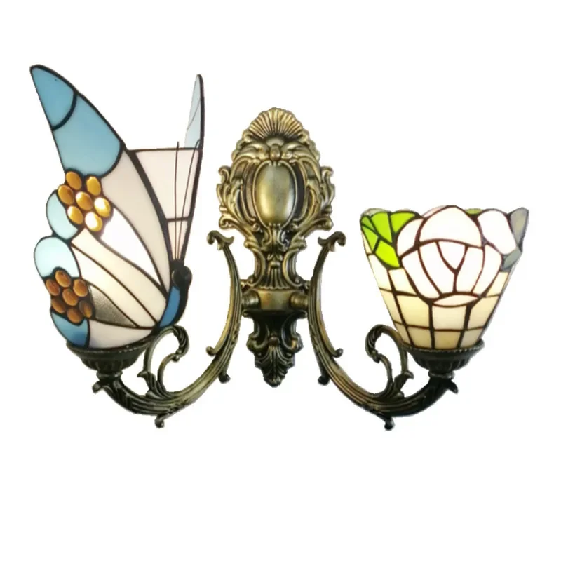 

Colored, glass, bar, bedroom, bedside, wall lamp, creative, Mediterranean