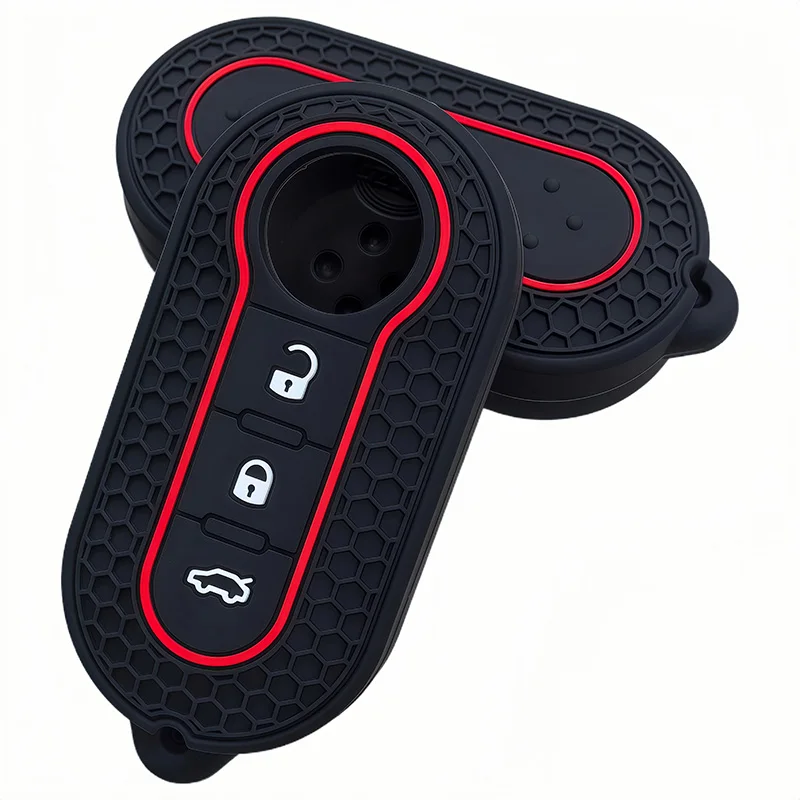 New Silicone Key Case Remote Fob Car Key Cover For Peugeot Boxer Citroen Jumper For Fiat 500 Panda Ducato 500L Punto Lancia Musa
