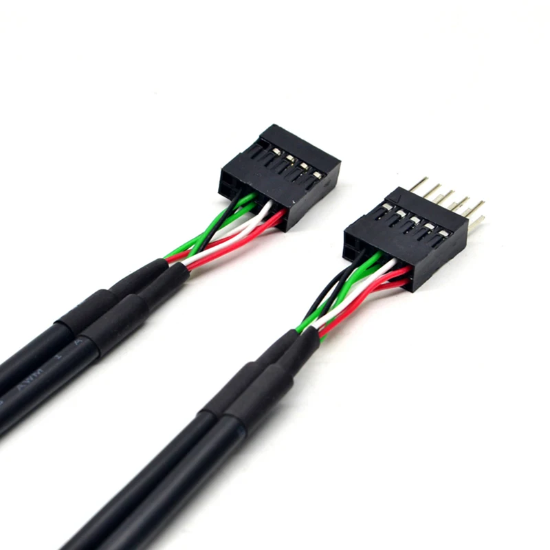 USB 2.0 9 Pin Male to Female Adapter Extension Cable USB2.0 9Pin M/F Multiplier Extension Cord Wire 9 Pin USB2.0 Extension Cable