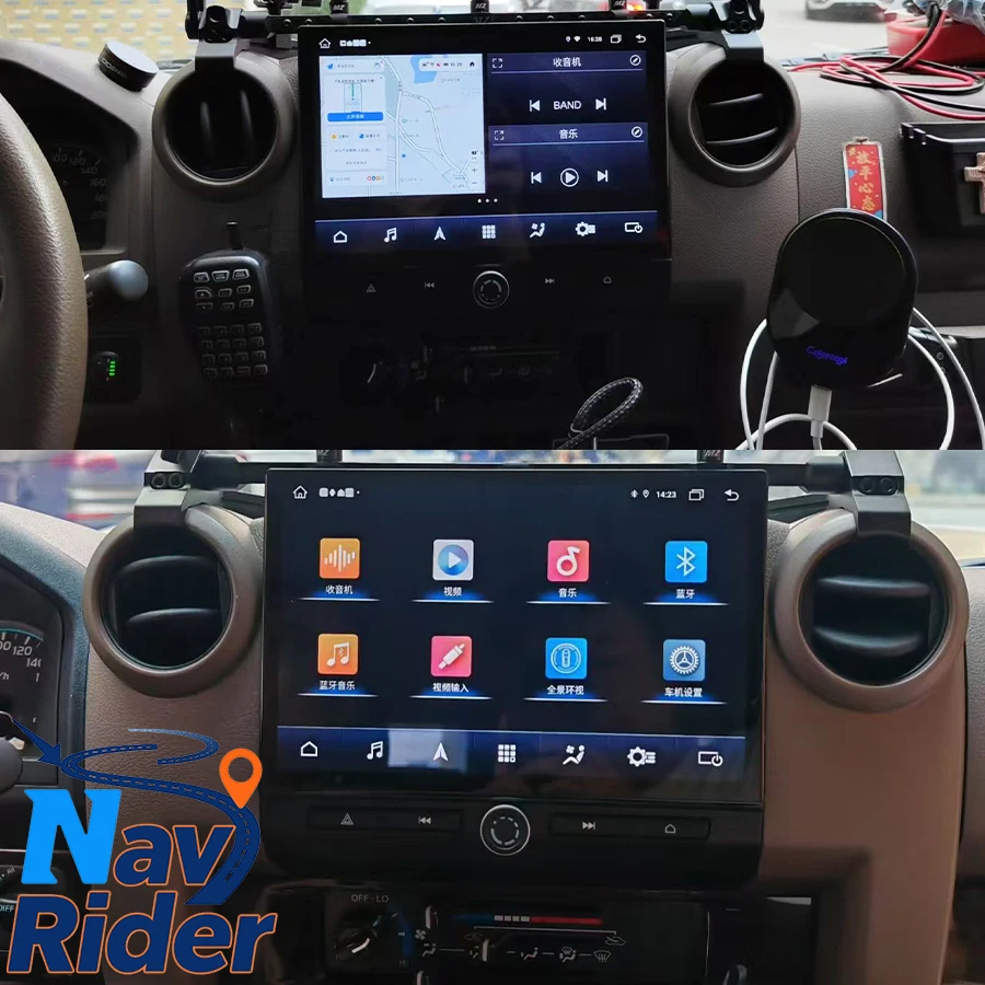 

Android-навигация 11,5 дюймов для Toyota Land Cruiser LC70 LC76 LC79 2007-2024 головное устройство Carplay стерео экран мультимедийный плеер
