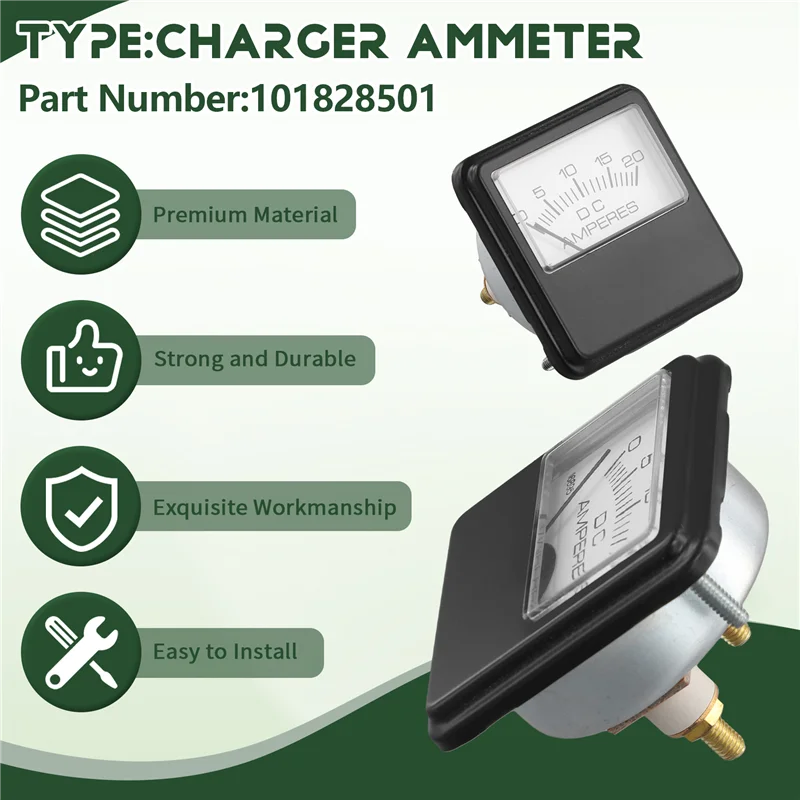 

Precise Electric Vehicles Golf 101828501 CC Charger Ammeter 48V/20A For Lester ,Club Car , EZGO