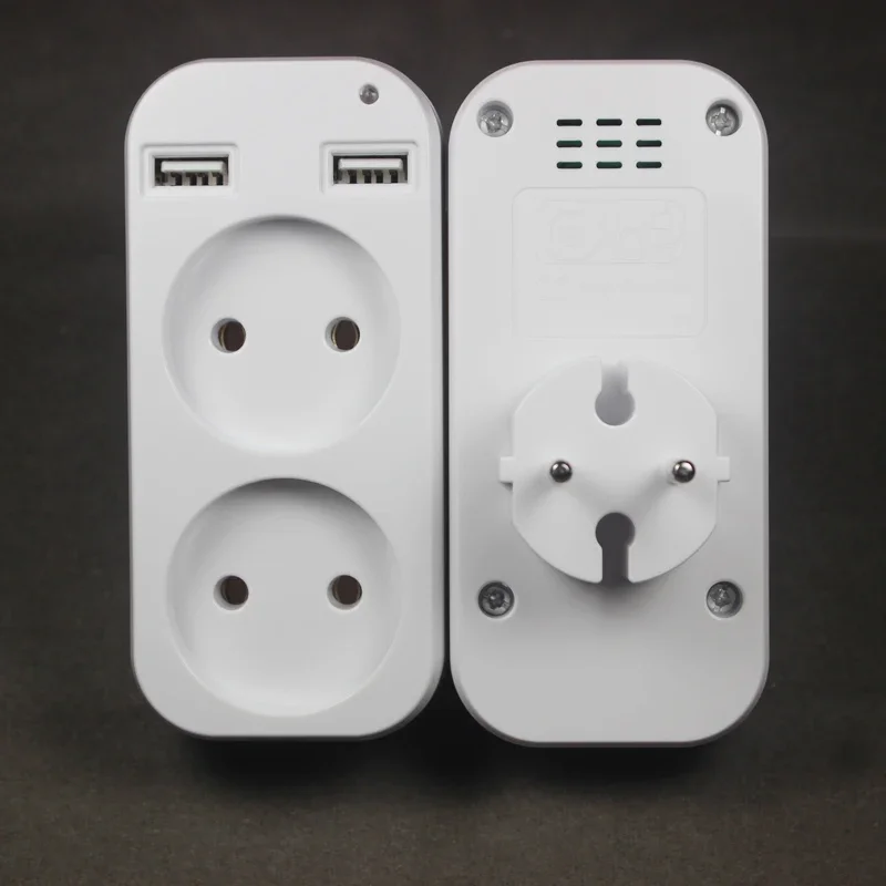 USB double Socket plug adapter phone charger wall panel Double USB Port 5V 2A Usb electrique outlet usb  Z1-02