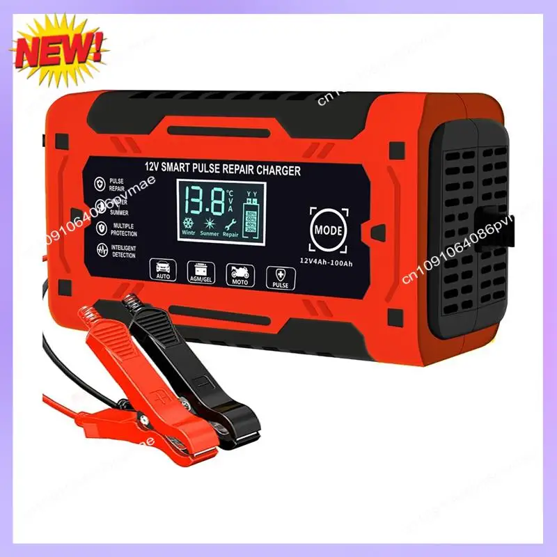 

T24C 12V&24V 6A Smart Fully Automatic Battery Charger With Temperature Compensation For Car Truck Motorcycle Battery