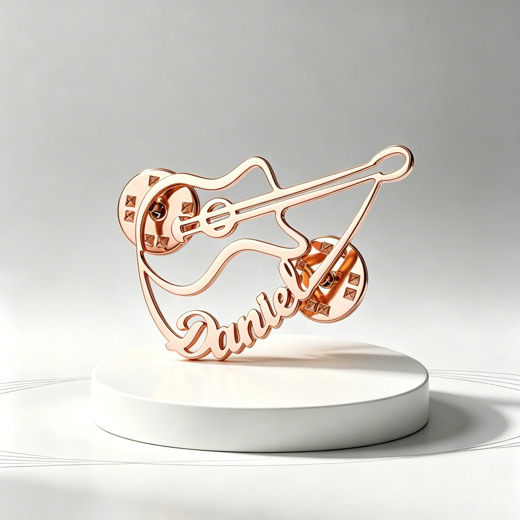 دبوس زينة على شكل كمان مخصص من - مراجعة Musical Instrument With Name وسعره