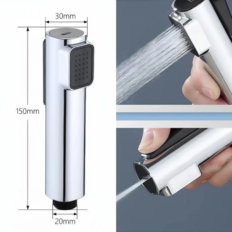 

ABS Bathroom Sprayer Toilet Handy Handheld Bidet Faucet Two Function High Pressure Bidet Sprayer Nozzle Plenty Of Uses Douchette