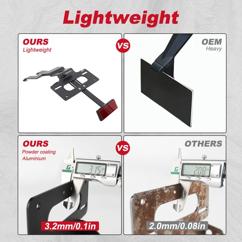 Imagen 2 del producto Para Truimph Speed Twin 1200 2019-2025 Speed Twin 1200RS 2025 kit eliminador de guardabarros limpio trasero de motocicleta soporte para matrícula