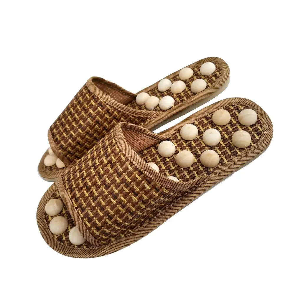 

Therapeutic Slippers with Stones Therapeutic Foot Massager Slides for Elderly Men Women Plantar Fasciitis Therapy