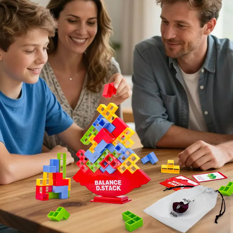

Настольная игра Tetra Tower Balance: Балансирующие блоки для детей и взрослых, семейные и командные игры, головоломка, подарок на день рождения