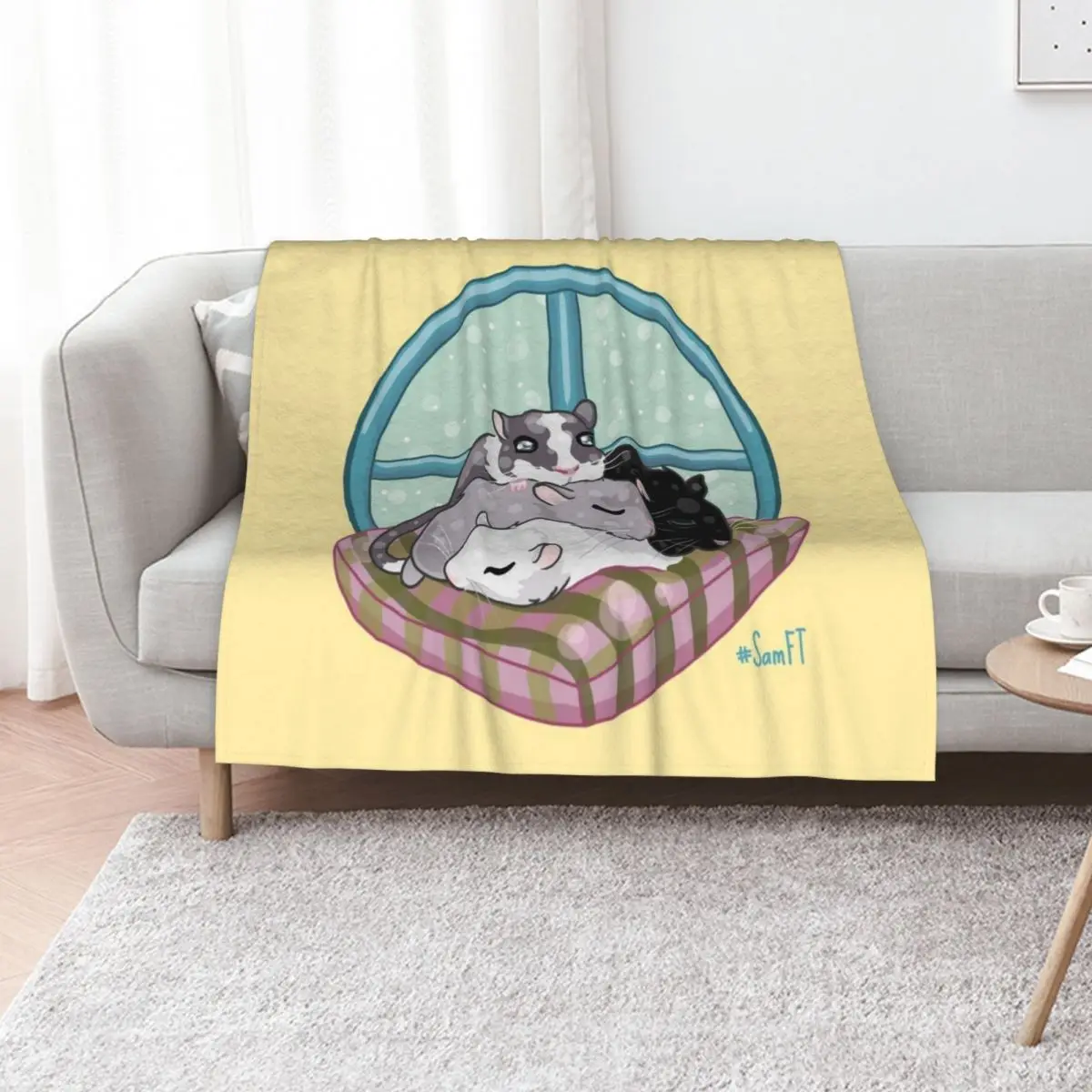 

Cozy Gerbils Throw Blanket valentine gift ideas Decorative Throw christmas gifts Soft Beds Blankets