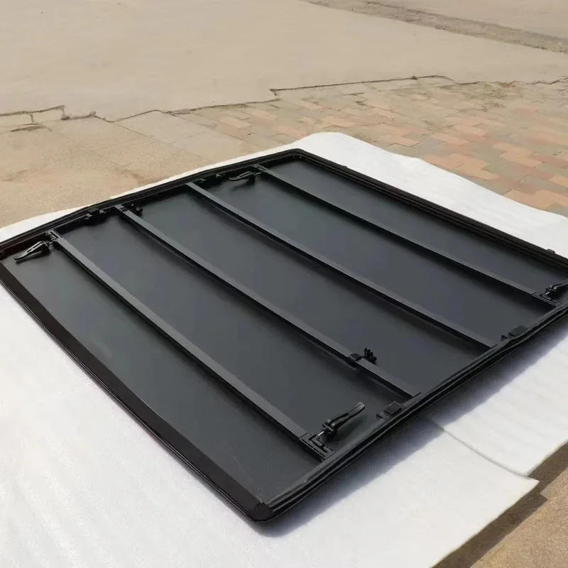 

Factory Hot Selling For Sierra F150 Ranger Pickups Soft Tri-Fold Aluminum Alloy Roller Lid Tonneau Cover