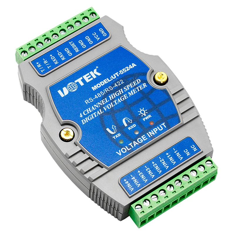 UT-5524A 485 Remote Meter Reading 4-Channel DC Industrial Grade High Precision Digital Voltage Acquisition Meter