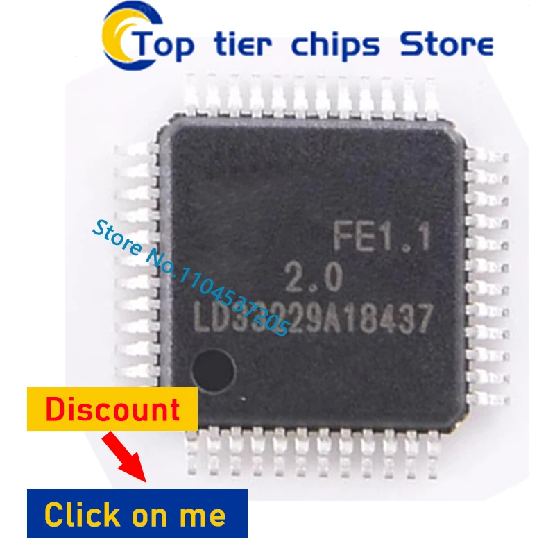 1PCS FE1.1 USB 2.0 QFP48   FE2.1 2.1  new original In Stock