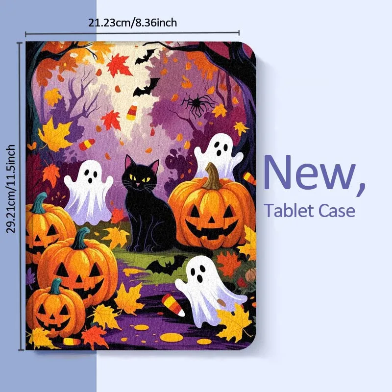 حافظة تابلت بأنماط فنية للهالوين لهاتف OPPO Pad 2 3 4 11 SE X Air 2 Neo Pro 12.1 10.36 11 11.4 13.2 بوصة