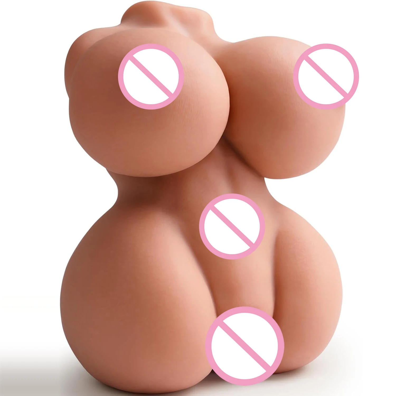 Half Body Mini Dual Channel Pocket Pussy Love Dolls Torso Tight Anal Male Masturbator Sexy Doll Ass Realistic Vagina Big Boobs