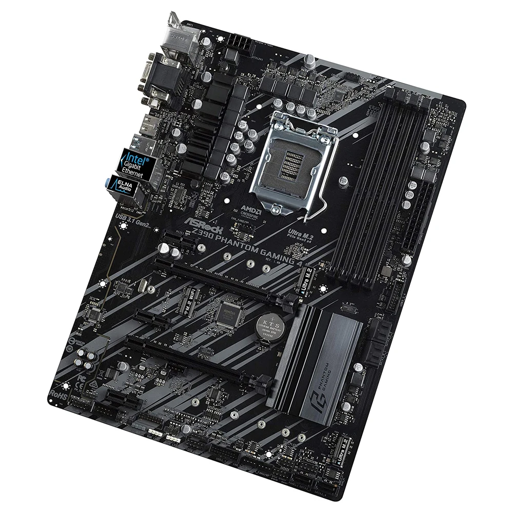 ASRock Z390 Phantom Gaming 4 Motherboard Supports DDR4 4300MHz+ (OC) HDMI 1.4 with max. resolution up to 4K x 2K (4096x2160)