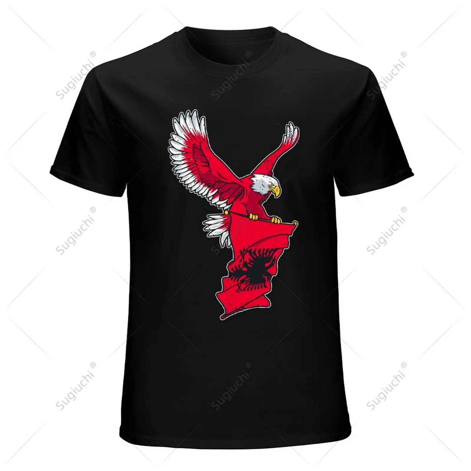 Unisex Men Albania Eagle Flag Kosovo Balkan Illyrians Tshirt Tees T Shirts Women Boys 100% Cotton T-Shirt