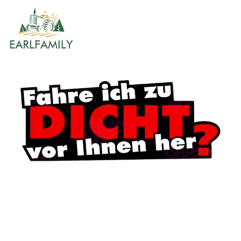 EARLFAMILY Don't Touch My Car Signs Graffiti Stickers Personality Motorcycle Helmet Decals Vinyl Sunscreen Car Goods Graphics