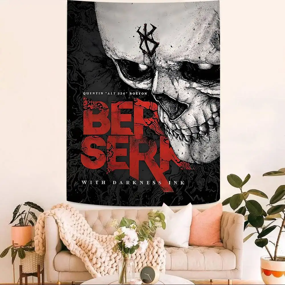 

Японское аниме Берсерк аниме гобелен висит Таро хиппи настенные коврики общежитие домашний декор