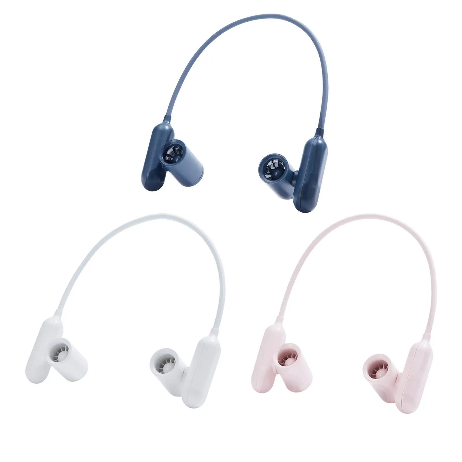 Neck Hanging Fan Utility Lightweight Leafless Portable Wearable Personal Fan for Cycling Camping Hiking Outside Activities Home