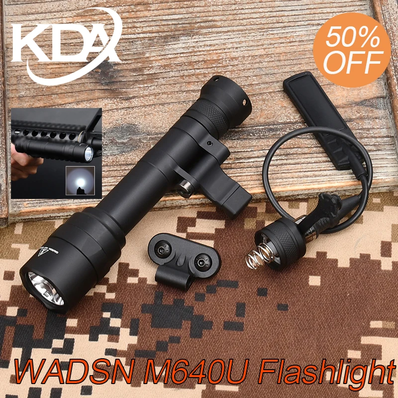 

WADSN Airsoft M640 M640U Flashlight Strobe Scout Light Constant Function Hunting White Light Fit 20mm/Keymod/M-lok Accessory