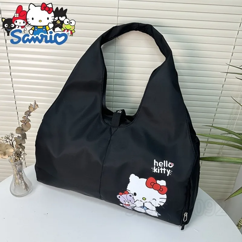 

Hello Kitty New Portable Travel Bag Large Capacity Fashion Women's Travel Bag Cartoon Cute Women's Luggage Bag Multifunctional