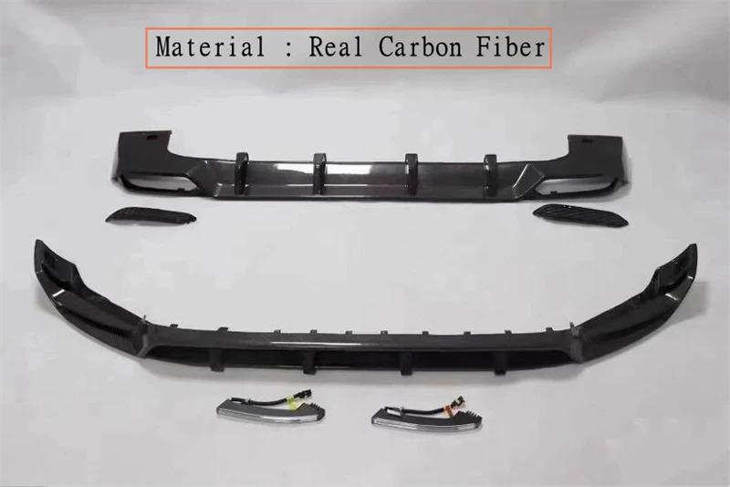 Front Lip Splitter Rear Diffuser Kit Spoiler For Benz G-Class W464 G63 G350 G500 High Quality Real Carbon Fiber & PP Primer