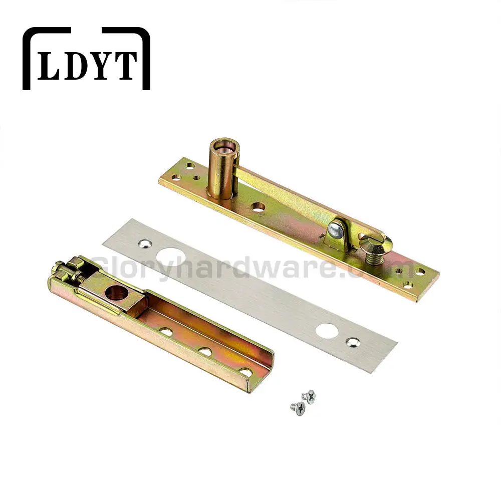 Heavy Duty Concealed Pivot Door Hinge Hydraulic Buffering Axle Non-Digging Installation for Wooden Doors Hardware
