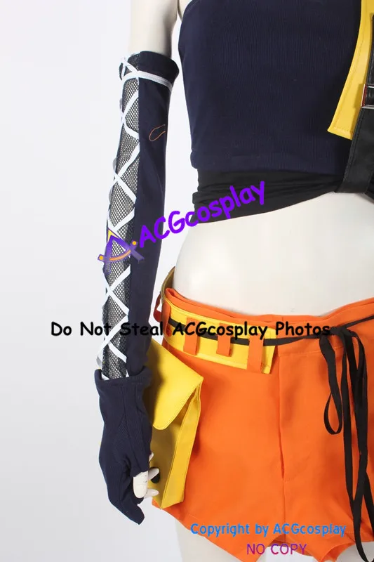 Final Fantasy VII Dirge of Cerberus Yuffie Kisaragi Cosplay Costume acgcosplay include stockings