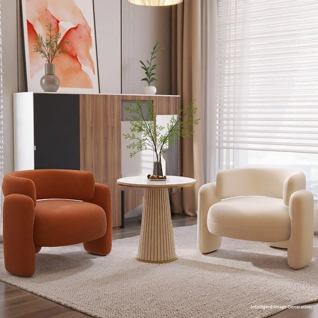 

-*-Light Luxury Movable Sofa For Balcony Beauty Salon Hotel & Reception Areas-Modern Wood Leisure Furniture