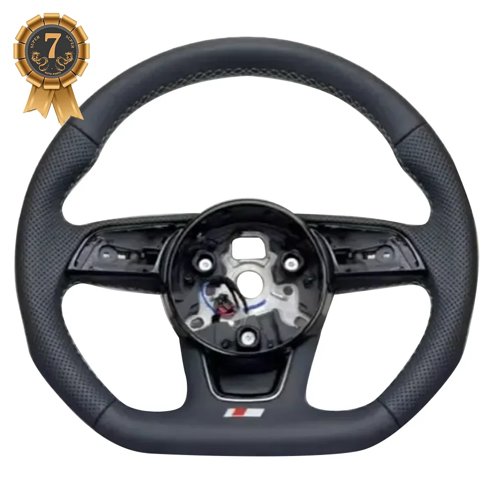 

Для Audi A3 A4 A5 S3 S4 S5 B9 с подогревом, плоская нижняя часть, серая строчка, перфорированная кожа, S/RS, логотип, основание рулевого колеса в сборе