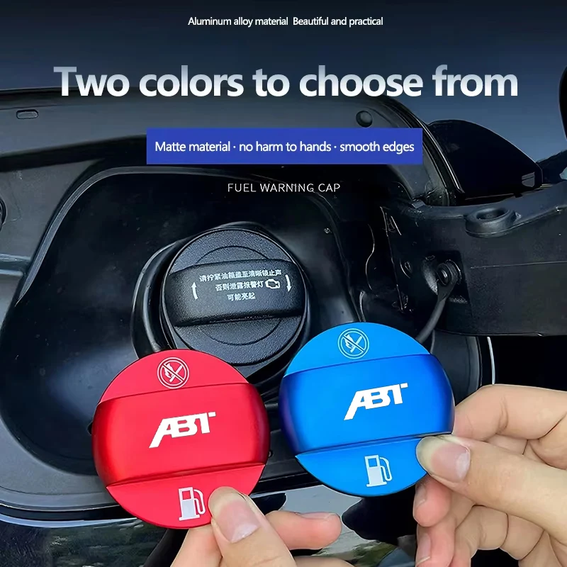 سبيكة سيارة غطاء خزان الوقود حامي شعار غطاء ل Volkswagen VW ABT GTI GOLF 4 5 6 جيتا باسات تيجوان CC MK7 MK8