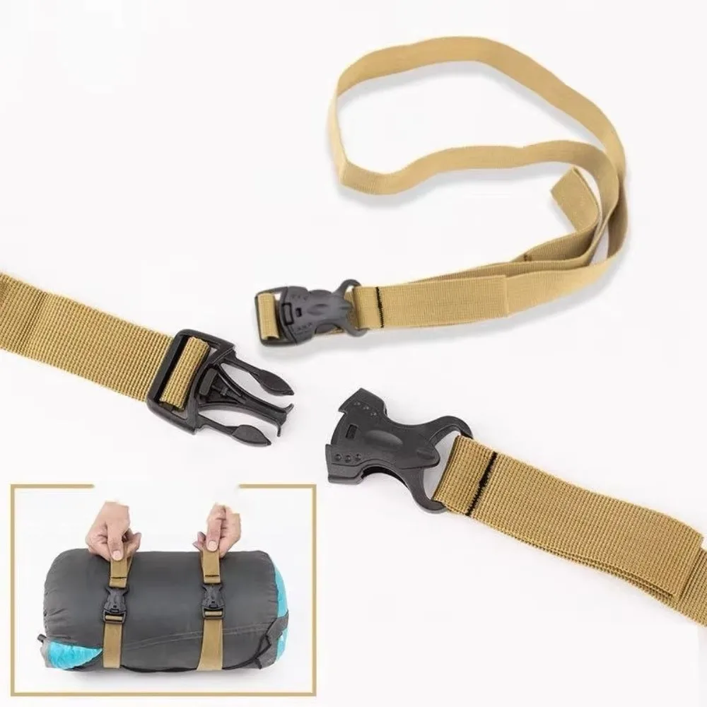 Nylon Webbing Travel Tied Belt Adjustable Buckle Durable Webbing Luggage Strap Secure Fixation Outdoor Camping Tools