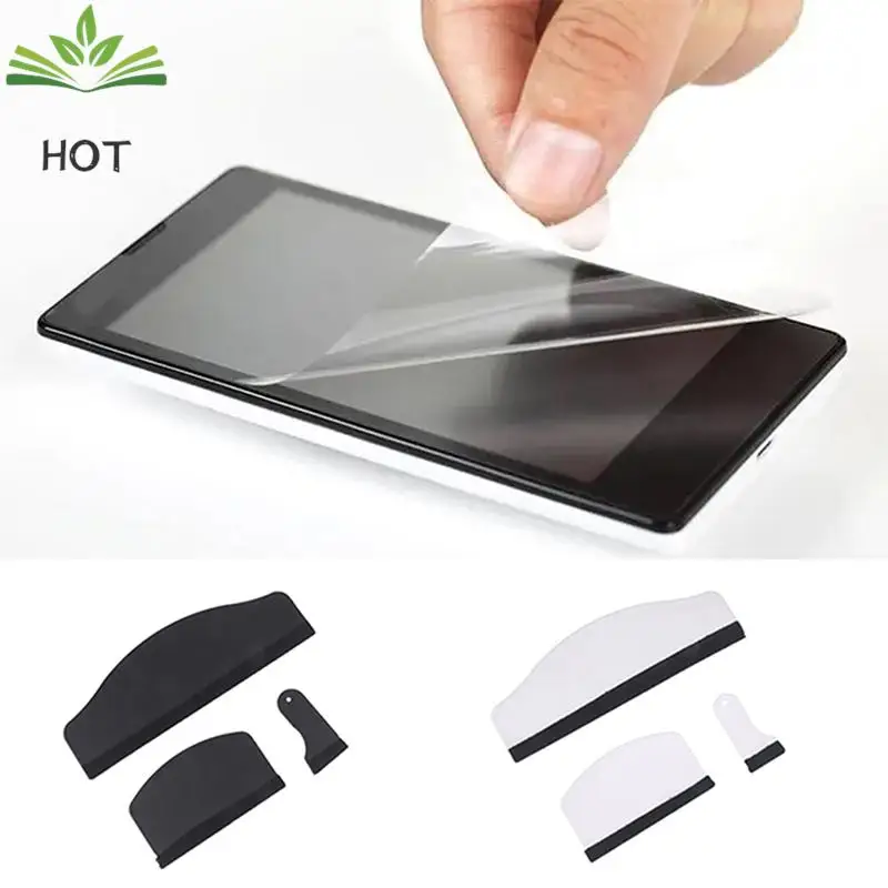 3Pcs Hydrogel Cutting Plotter Film Squeegee Screen Protector Wrapping Scraper Tools for Mobile Screen Front Protective Back Film