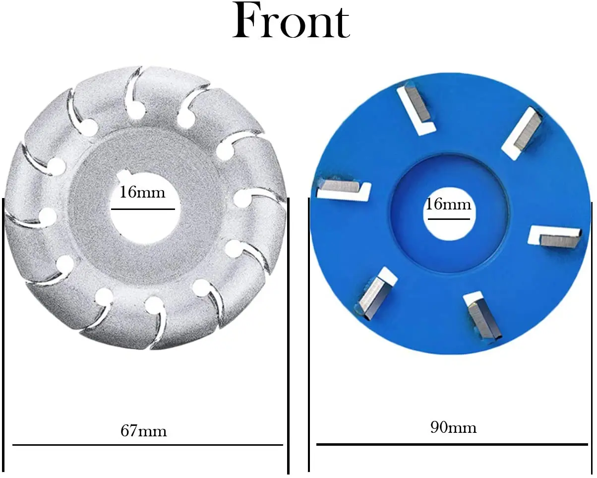 12 Răng Khắc Gỗ Đĩa Cực Chất Định Hình Đĩa Máy Mài Góc Dụng Cụ Làm Rau Cau, 6T Khắc ĐĨA GỖ Dao Phay