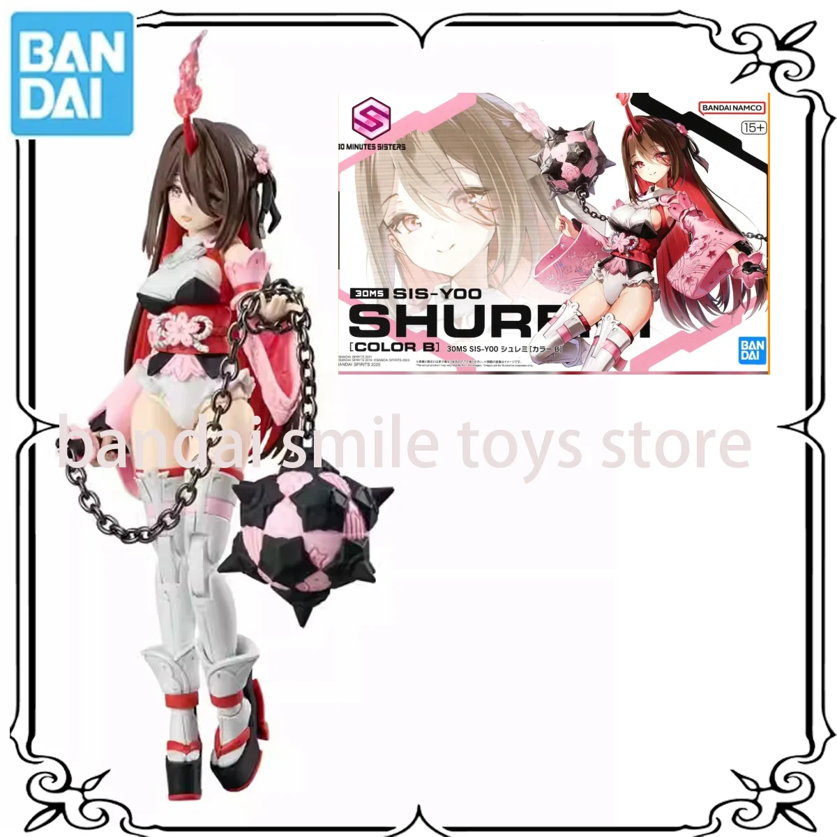 

Bandai Original Mobile Suit Girl SHURX COLORB 30Ms SIs-Y00 Assemble Personalized Anime Action Characters To Develop Intelligence