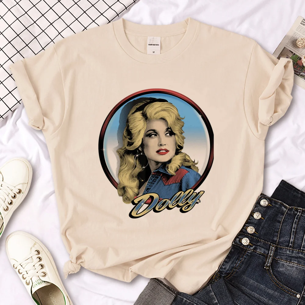 Dolly Parton t-shirts women anime comic t-shirts girl comic y2k streetwear clothes