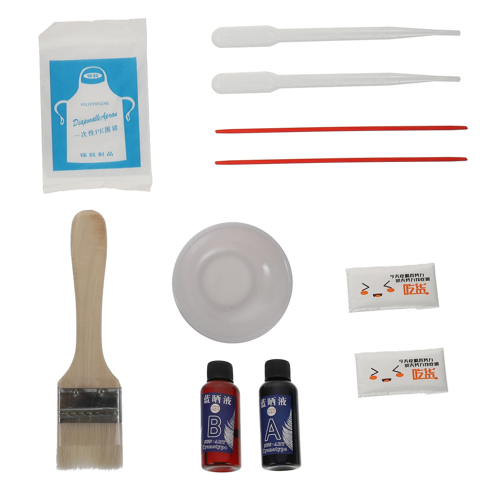 1 مجموعة Cyanotype الطباعة توريد اللوحة السائل الحرف صنع مجموعة المواد للمنزل لتقوم بها بنفسك اكسسوارات Cyanotype لتقوم بها بنفسك أدوات السائل