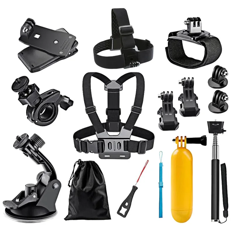 

Outdoor Sports Action Camera Accessories Kit for GoPro Insta360 SJCAM Xiaomi Yi DJI Universal Cameras