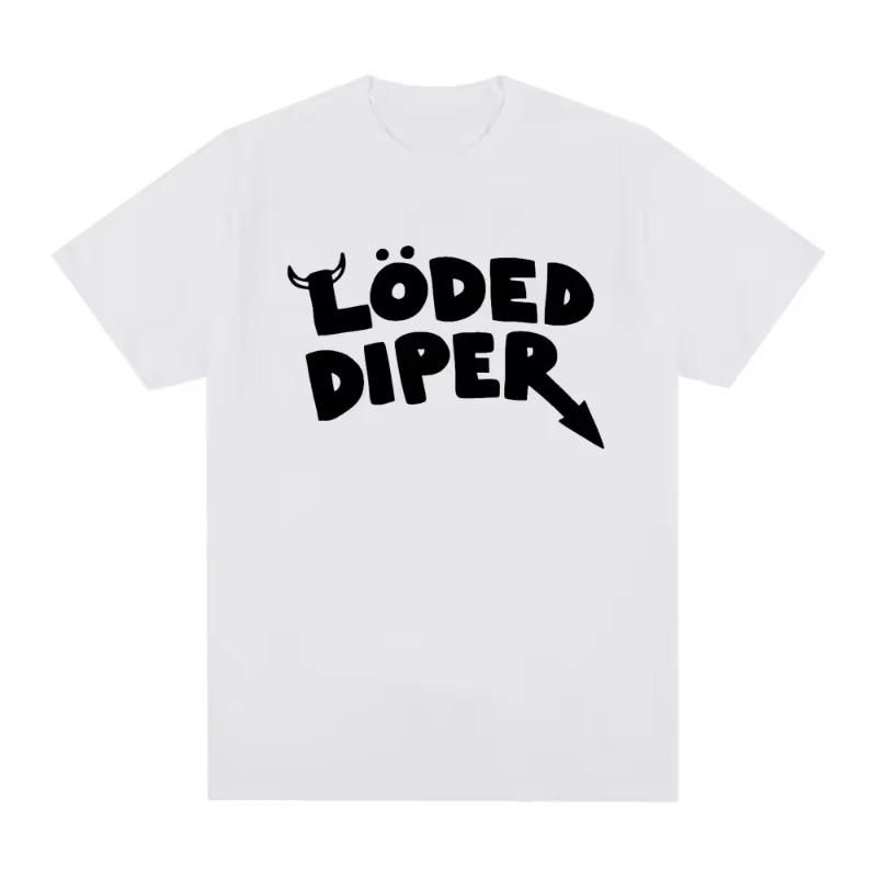 LODED DIPER DIARY OF A WIMP KID T Shirt Male Brand Tee Shirt Men Summer Cotton Short Sleeve Oversized T Shirts Harajuku Couples