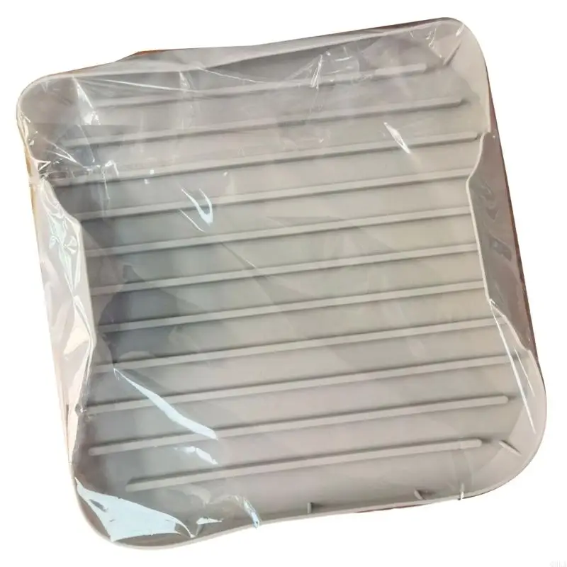 

Q0KA Nonstick Silicone Bacons Tray For Microwave Oven With Oil Drainages Design Silicone Bacons Maker for Microwave