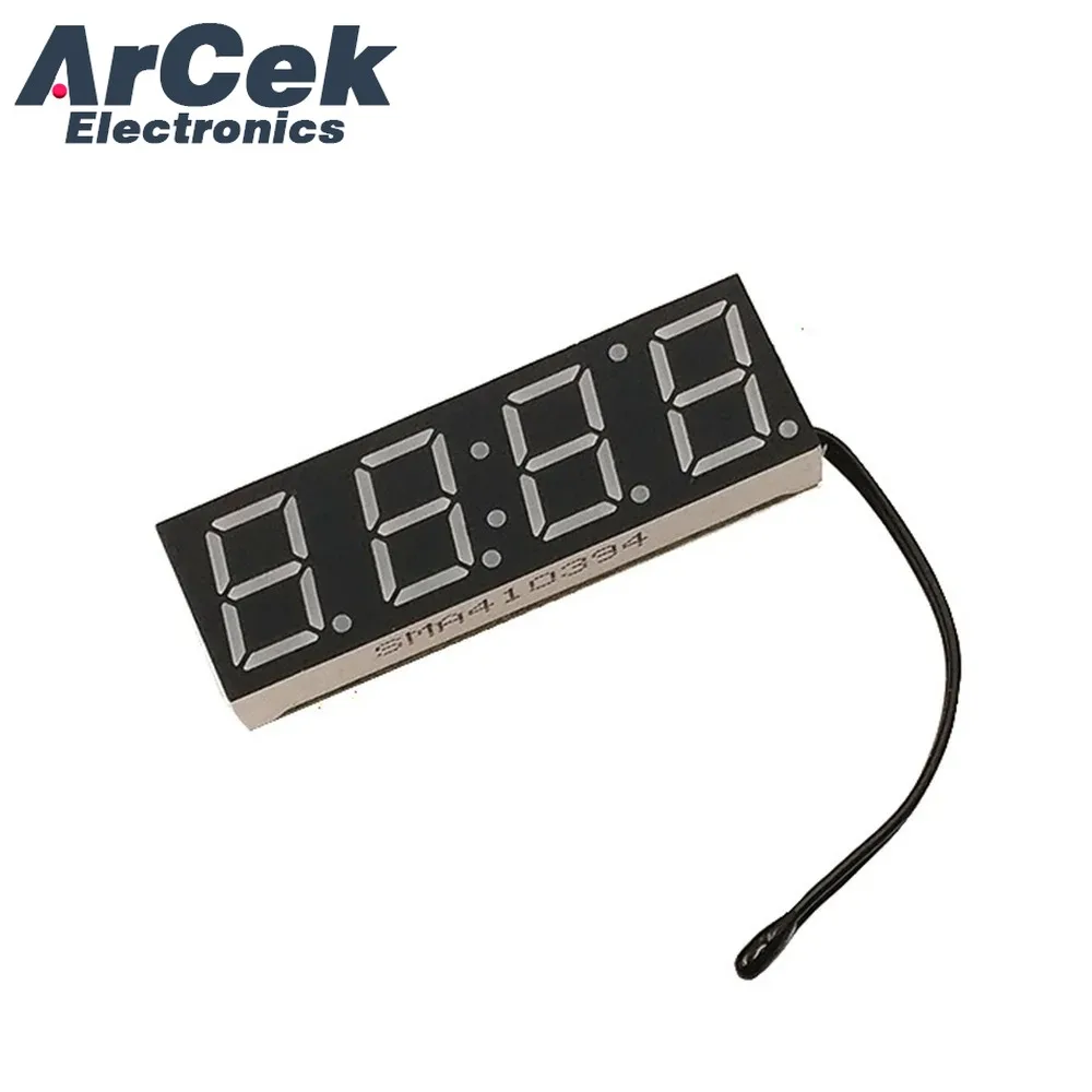 1PCS Red 3 in 1 LED DS3231SN Rx8025t Digital Clock Module LED Digital Tube Electronic Clock Luminous Vehicle Clock Temperature