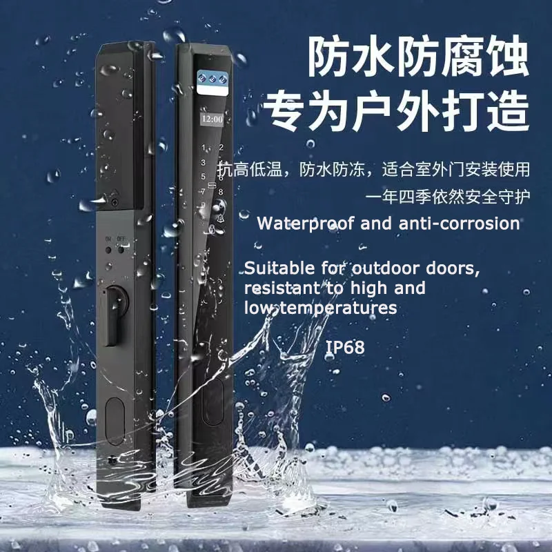 Face recognition Waterproof Automatic Aluminum door lock Saudi Arabia 2885 3085 euro mortise tuya UPVC Grill Digital smart lock